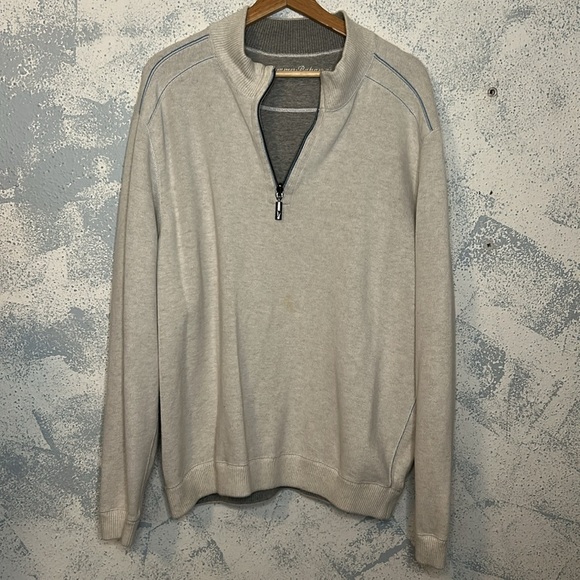 Tommy Bahama Big & Tall Flip Coast Half-Zip Reversible Sweatshirt size XL - Picture 6 of 7